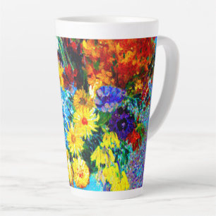 Van Gogh-Blume in einer Blauen Vase Milchtasse