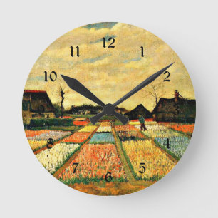 Van Gogh - Blume in Holland Runde Wanduhr