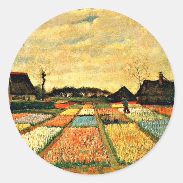 Van Gogh - Blume in Holland Runder Aufkleber (Vorderseite)