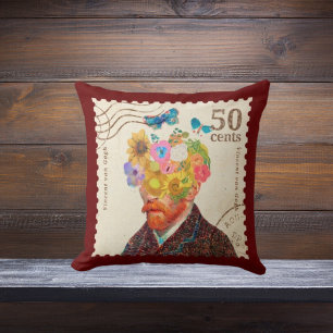 Van Gogh Blume Kissen aus künstlerischer Baumwolle