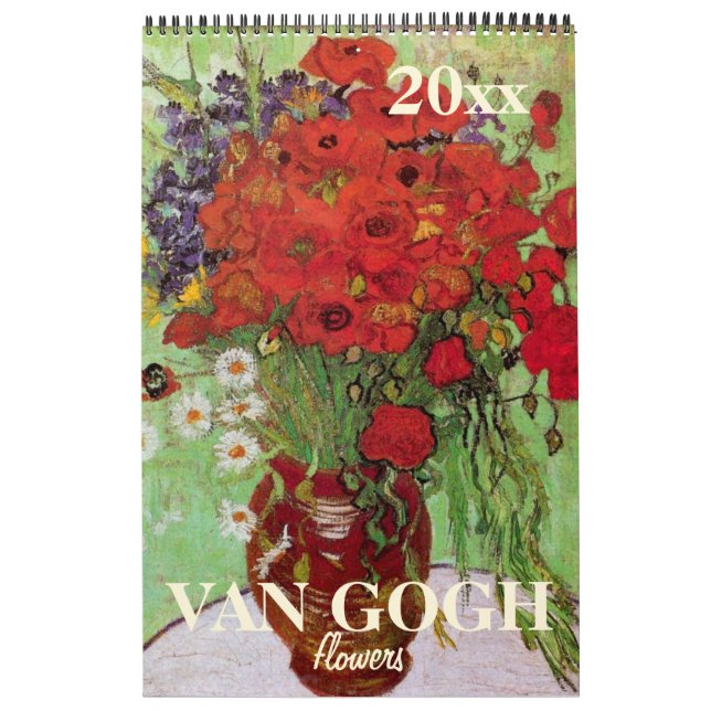 Van Gogh Blume mit Ire, Sonnenblumen, Pupien Kalender (Titelbild)