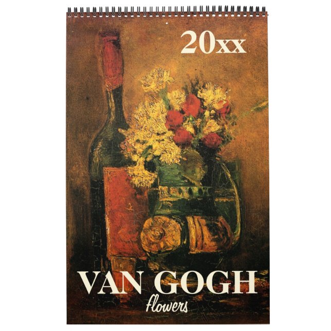 Van Gogh-Blume mit Poppies, Iren, Sonnenblumen Kalender (Titelbild)