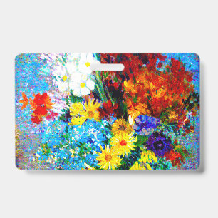 Van Gogh Blumen in einer blauen Vase Ausweis