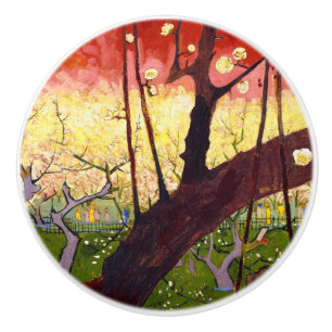 Van Gogh Blütenpflanze Tree nach Hiroshige Keramikknauf