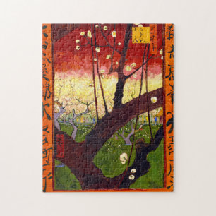 Van Gogh Blütenpflanze Tree nach Hiroshige Puzzle