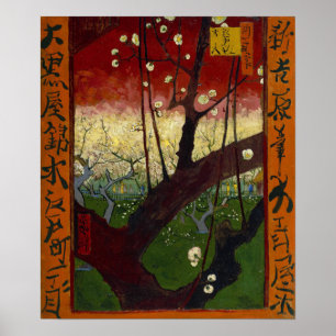 Van Gogh - Blütenpflaumenplantage, nach Hiroshige Poster