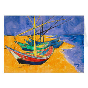 Van Gogh Boats Impressionismus Beach