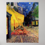 Van Gogh Cafe Terrace (F467) Fine Art Poster<br><div class="desc">Das Café Terrace Place du Forum, Vincent van Gogh, Arles September 1888. Das Gemälde befindet sich derzeit im Kröller-Müller Museum in Otterlo, Niederlande. Vincent Willem van Gogh (30 März 1853 - 29 Juli 1890) war ein niederländischer Post-Impressionist Künstler. Einige seiner Gemälde gehören heute zu den bekanntesten, populärsten und teuersten Kunstwerken...</div>