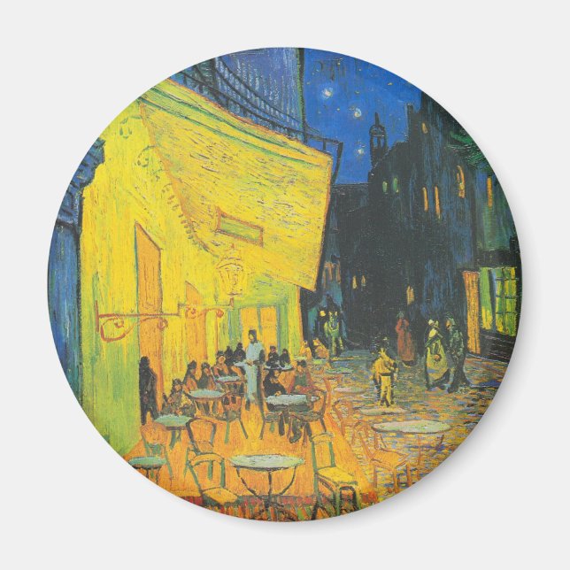 Van Gogh Cafe Terrace French Street Scene Magnet (Vorne)