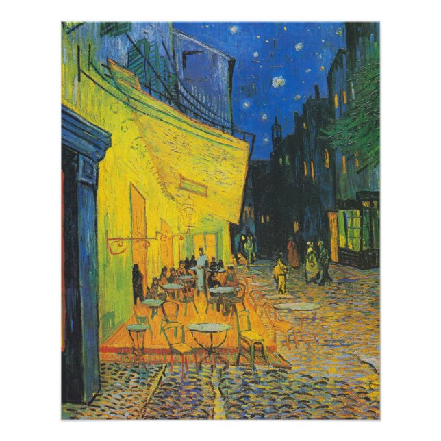 Van Gogh Cafe Terrace French Street Scene Poster (Vorderseite)