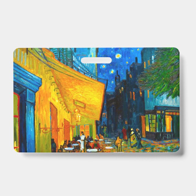 Van Gogh Café Terrasse am Abend Ausweis (Vorderseite)