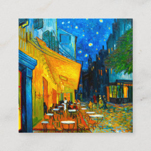 Van Gogh Café Terrasse am Abend Begleitkarte
