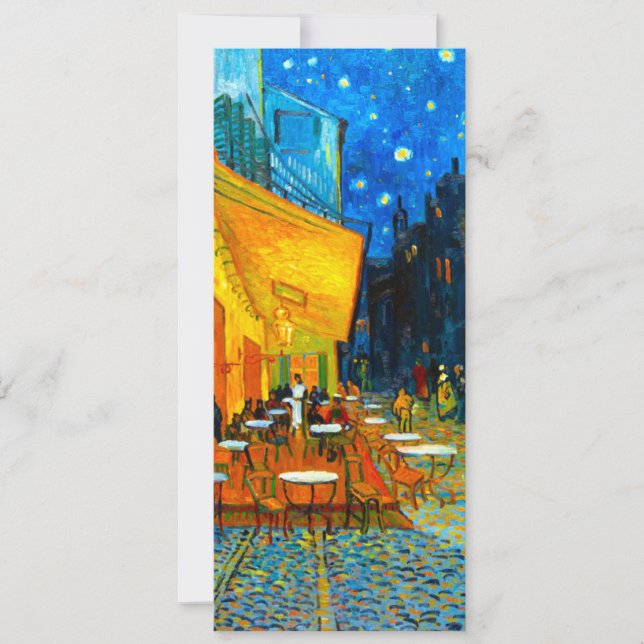 Van Gogh Café Terrasse am Abend Einladung (Vorderseite)