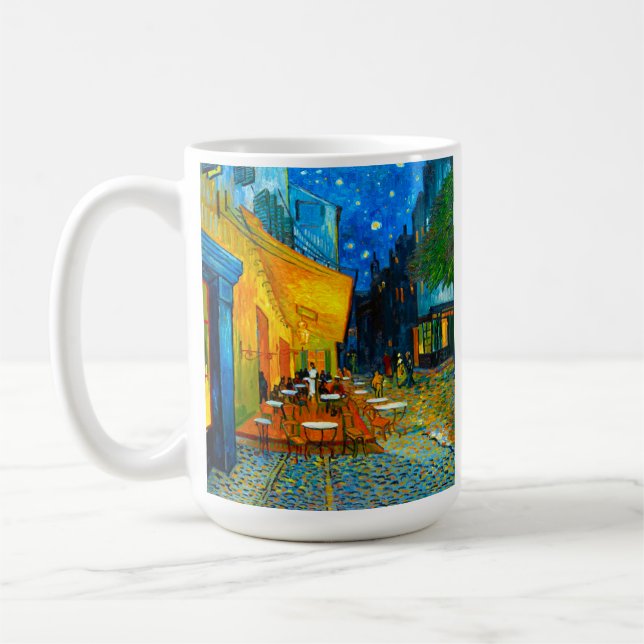 Van Gogh Café Terrasse am Abend Kaffeetasse (Links)