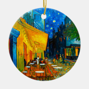 Van Gogh Café Terrasse am Abend Keramik Ornament
