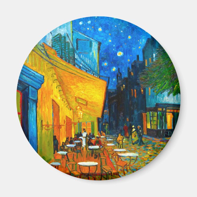 Van Gogh Café Terrasse am Abend Magnet (Vorne)