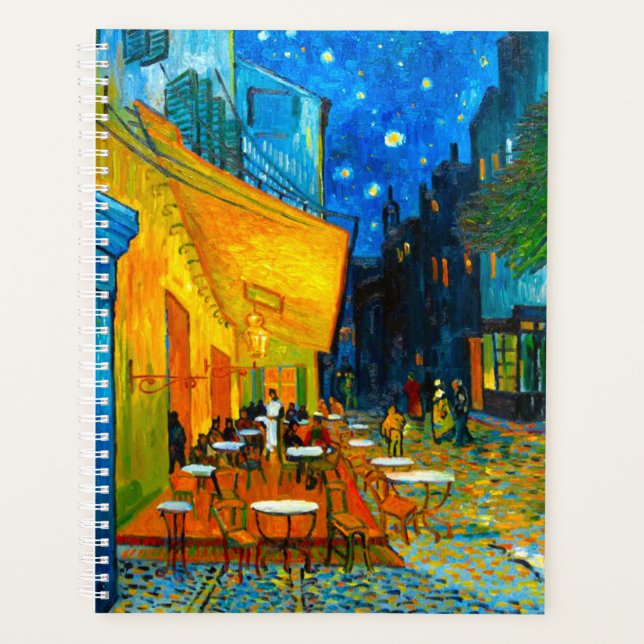 Van Gogh Café Terrasse am Abend Planer (Vorderseite)