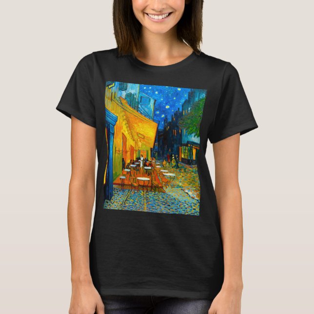 Van Gogh Café Terrasse am Abend T-Shirt (Vorderseite)
