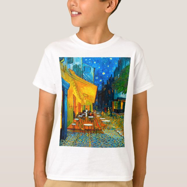 Van Gogh Café Terrasse am Abend T-Shirt (Vorderseite)