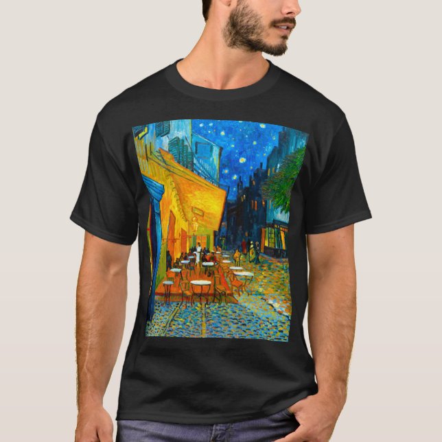 Van Gogh Café Terrasse am Abend T-Shirt (Vorderseite)