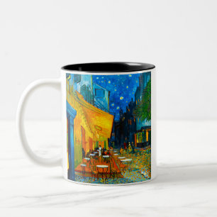 Van Gogh Café Terrasse am Abend Zweifarbige Tasse