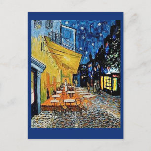 Van Gogh, Café Terrasse bei Nacht, Art Post Card Postkarte