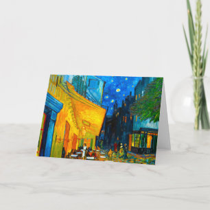 Van Gogh Café-Terrasse bei Nacht Einladung