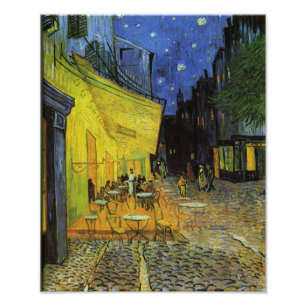 Van Gogh; Cafe Terrasse bei Nacht Fotodruck