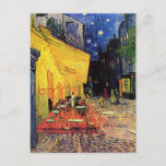 Van Gogh Cafe Terrasse bei Nacht Postkarte<br><div class="desc">Van Gogh Cafe Terrasse bei Nacht</div>