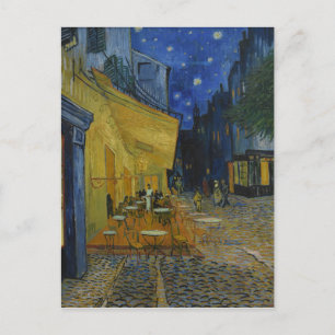 Van Gogh Cafe Terrasse bei Nacht Postkarte