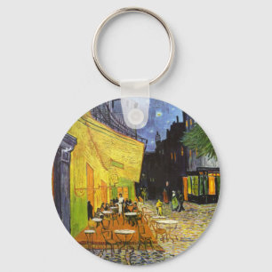 Van Gogh Café-Terrasse bei Nacht Schlüsselanhänger