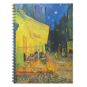 Van Gogh Cafe-Terrasse Französische Straßenszene Notizblock