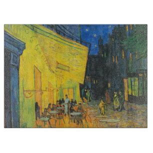Van Gogh Café-Terrasse Französische Straßenszene Schneidebrett