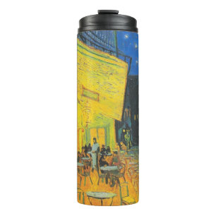 Van Gogh Cafe-Terrasse Französische Straßenszene Thermosbecher