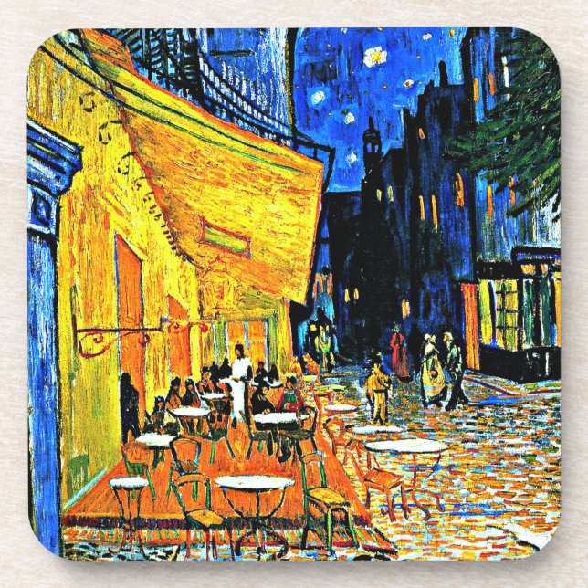 Van Gogh - Café-Terrasse Getränkeuntersetzer (Vorderseite)