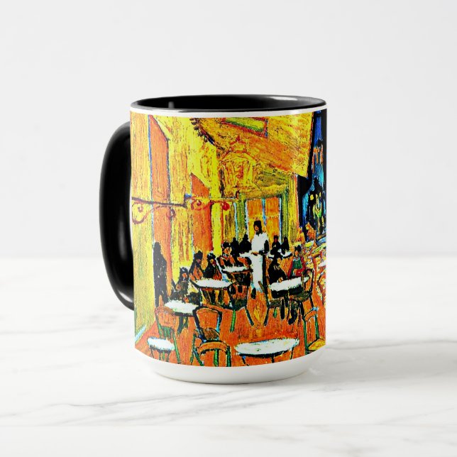 Van Gogh - Cafe Terrasse, Place-du-forum, Arles Tasse (Vorderseite Links)