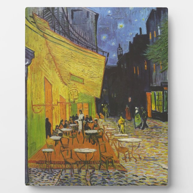 Van Gogh Cafe Terrasse Post-Impressionist Fotoplatte (Vorderseite)