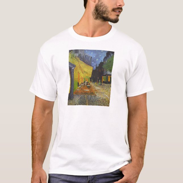 Van Gogh Cafe Terrasse Post-Impressionist T-Shirt (Vorderseite)