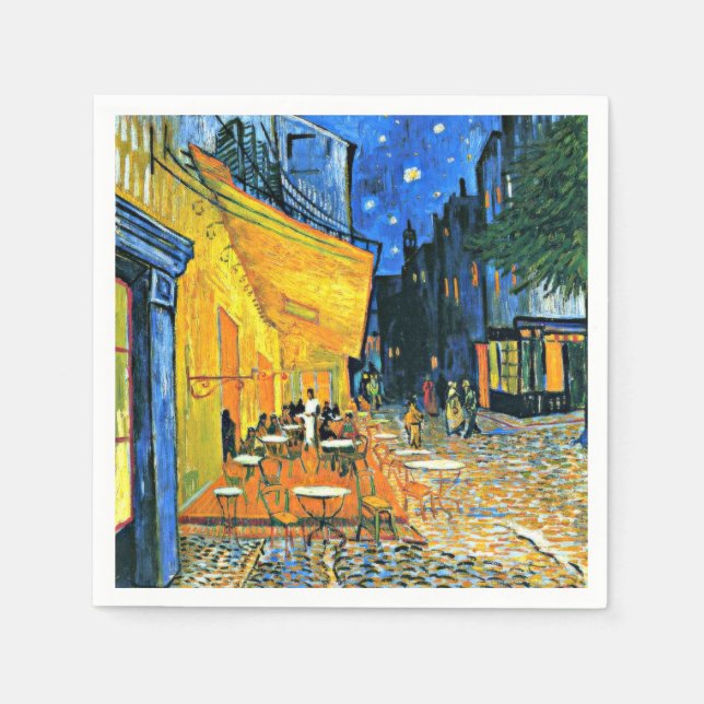 Van Gogh - Cafe Terrasse Serviette (Vorderseite)