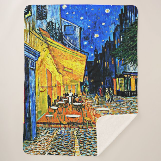 Van Gogh - Cafe Terrasse Sherpadecke (Vorderseite)