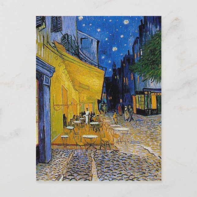 Van Gogh - Das Café Terrasse Postkarte (Vorderseite)