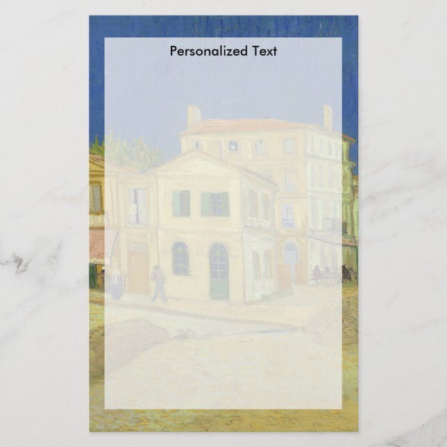 Van Gogh | das gelbe Haus | 1888 Briefpapier (Vorderseite)