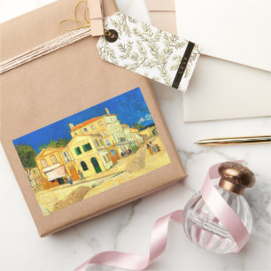 Van Gogh, Das gelbe Haus,  Rechteckiger Aufkleber