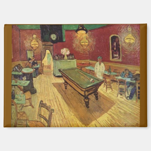 Van Gogh, Das Nachtcafé,  Magnet (Vorderseite)