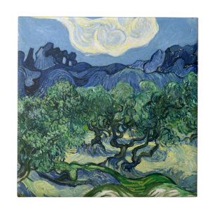 Van Gogh Das Olive Trees Landschaftsbild Fliese