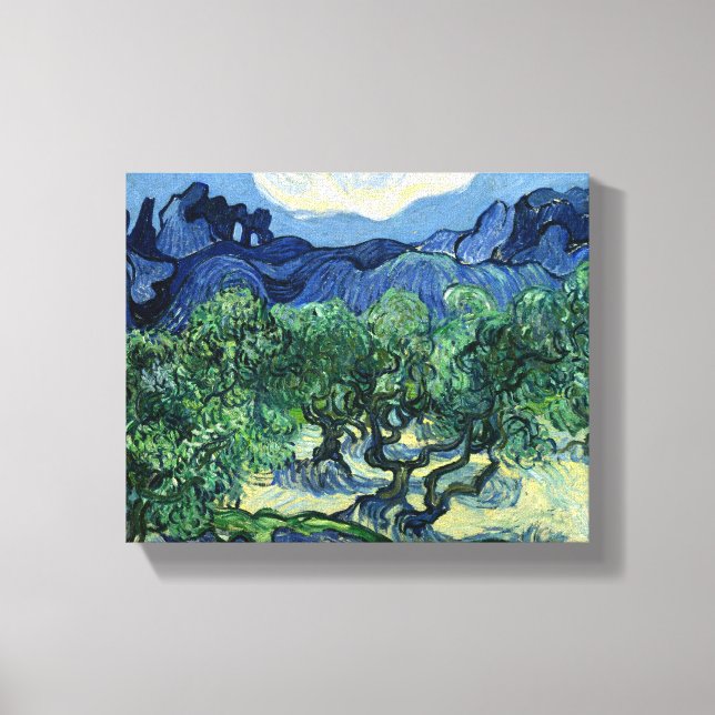 Van Gogh Das Olive Trees Landschaftsbild Leinwanddruck (Vorderseite)
