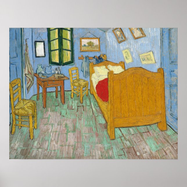Van Gogh - Das Schlafzimmer Poster (Vorne)