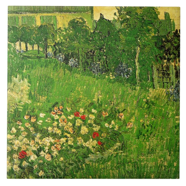 Van Gogh - Daubigny's Garden, Fliese (Vorderseite)