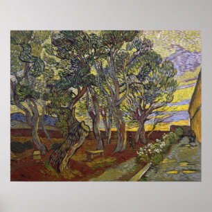 Van Gogh - Der Garten des Hospitals von Saint-Paul Poster