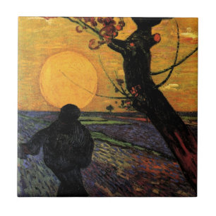 Van Gogh; Der Sämann, Vintage-Bauer Fliese